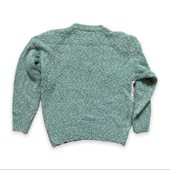 Vintage Granny Sweater with Floral Appliqués - Picture 6 of 6